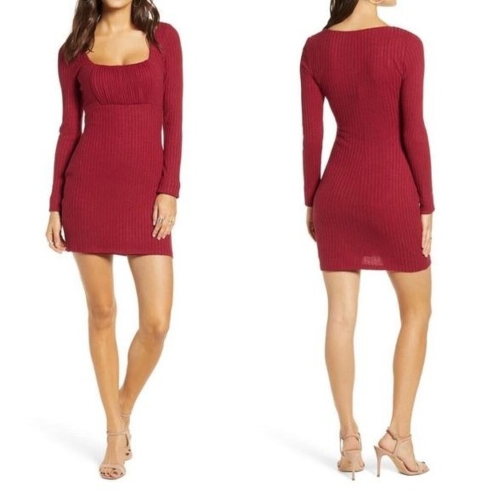 R O W A Res Mini Bodycon Long Sleeve Dress XL
